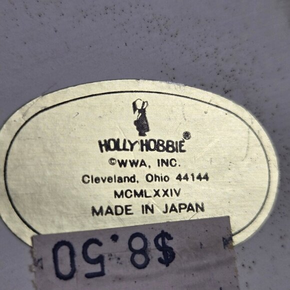 Vintage 1970s Set of 3 Holly Hobbie Figurines Friendship Themed Ceramics - Picture 5 of 14